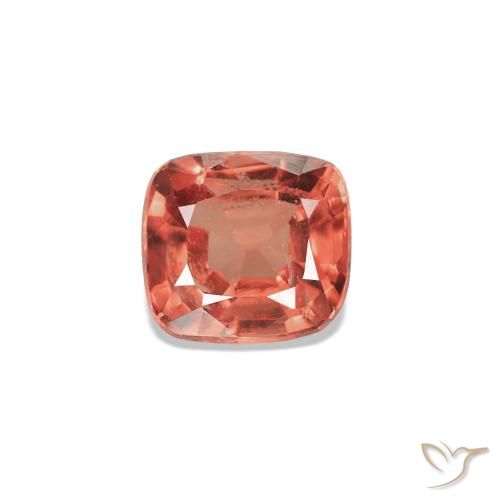 Spinello Rosso medio naturale da 0.56 ct, Cuscino, VS