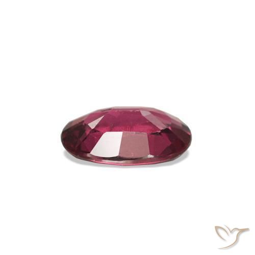 Spinello Rosso scuro naturale da 0.59 ct, Taglio ovale, VS