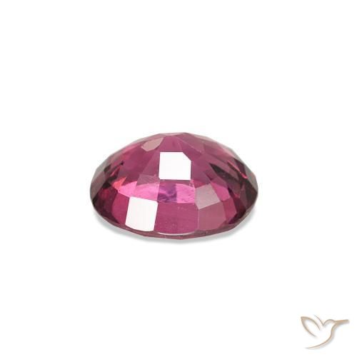 Spinello Rosso lampone naturale da 0.67 ct, Taglio ovale, VS
