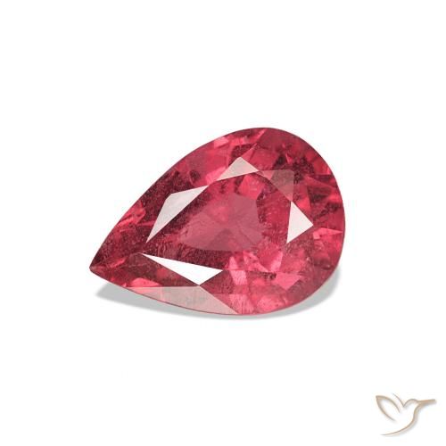 Spinello Rosso tendente al rosa naturale da 0.96 ct, Forma a pera, VS