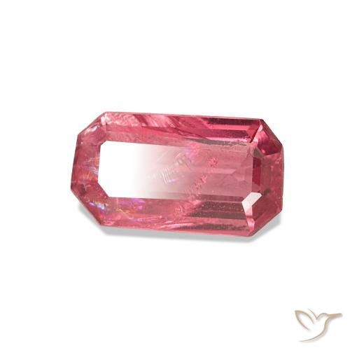 Spinello Rosa intenso naturale da 0.83 ct, Taglio smeraldo, VS-SI