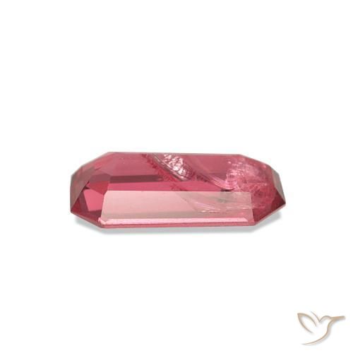 Spinello Rosa intenso naturale da 0.83 ct, Taglio smeraldo, VS-SI