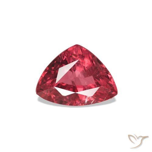 Spinello Rosa intenso naturale da 0.89 ct, Taglio trillion, VS-SI