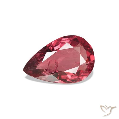 0.93ct Vino Rosso Profondo Spinello, Forma a pera, VS-SI