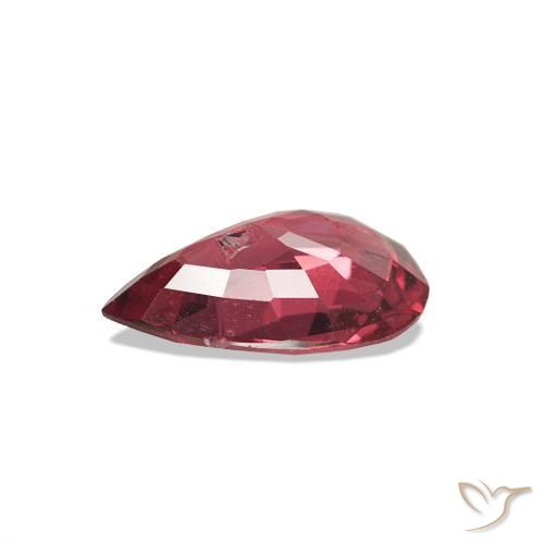 Spinello Vino Rosso Profondo naturale da 0.93 ct, Forma a pera, VS-SI
