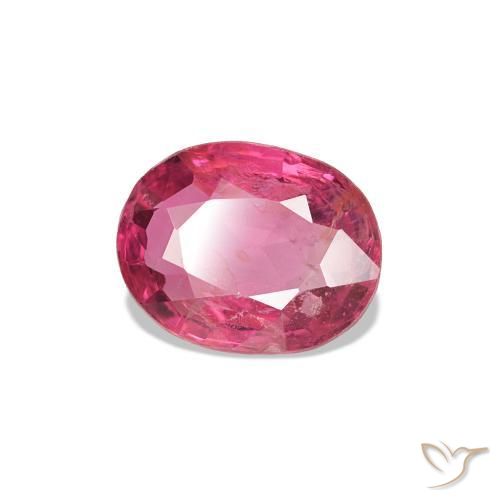 Spinello rosa magenta naturale da 0.97 ct, Taglio ovale, VS-SI