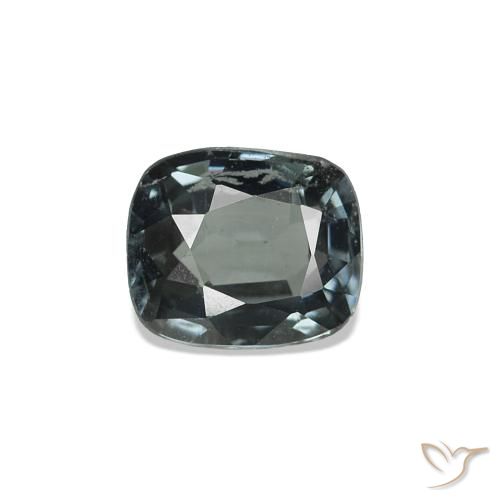 Spinello Argento scuro naturale da 0.54 ct, Cuscino, VS