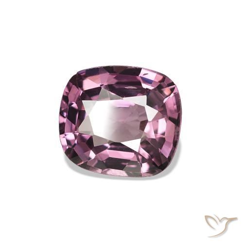 Spinello Medium Dark-Purple naturale da 0.90 ct, Taglio a cuscino, VS