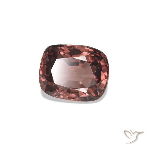 Spinello Rosso scuro naturale da 1.11 ct, Taglio a cuscino, VS