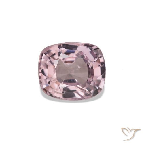 Spinello Rosa grigiastro naturale da 1.16 ct, Taglio a cuscino, VS