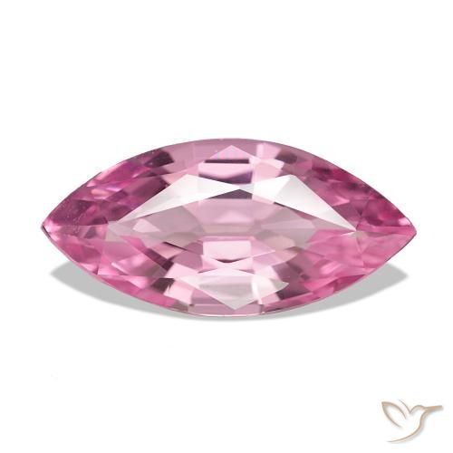 Spinello Rosa medio naturale da 3.08 ct, Taglio marquise, VVS