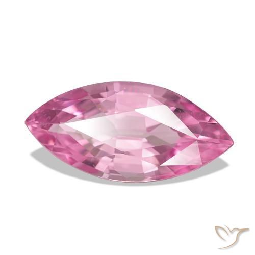Spinello Rosa medio naturale da 3.08 ct, Taglio marquise, VVS