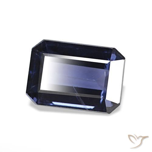 Spinello Blu scuro naturale da 2.21 ct, Taglio smeraldo, VVS