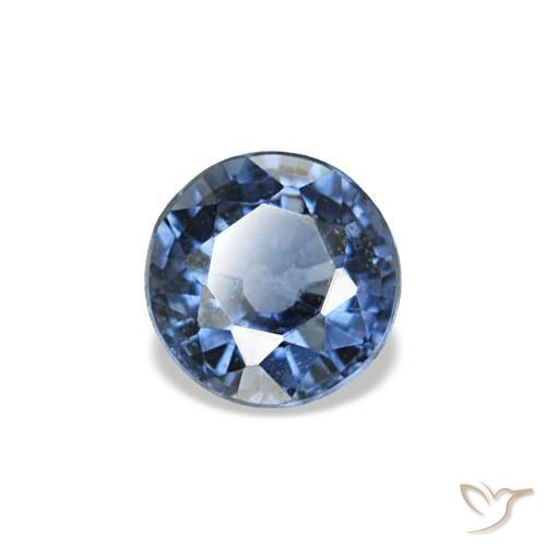 Spinello Blu navy naturale da 0.21 ct, Taglio rotondo, VS