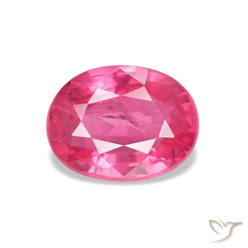 Spinello Magenta intenso naturale da 1.02 ct, Taglio ovale, VS