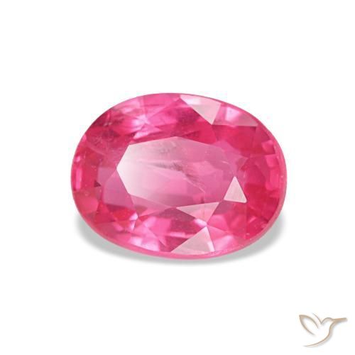 Spinello Magenta intenso naturale da 1.02 ct, Taglio ovale, VS