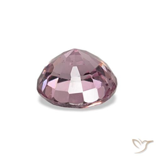 Spinello naturale rosa da 0,57 ct, taglio rotondo, VS