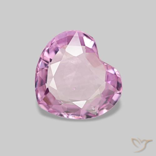 0.78ct rosa spinello, cuore, VS