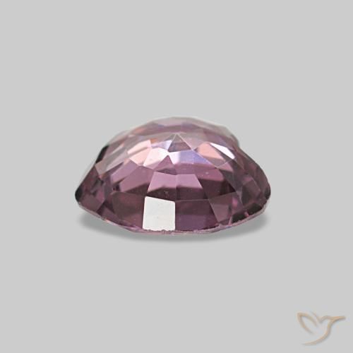 Spinello naturale porpora da 0,63 ct, a forma di cuore, VVS