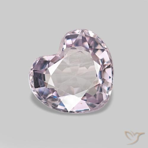 Spinello naturale rosa da 0,82 ct, a forma di cuore, VVS