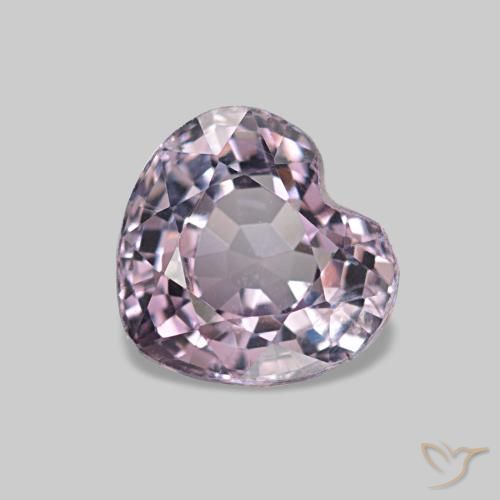 Spinello naturale porpora da 1,03 ct, a forma di cuore, VS
