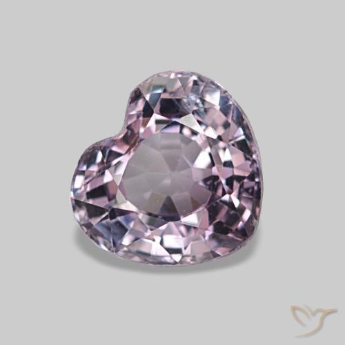 Spinello naturale porpora da 1,03 ct, a forma di cuore, VS