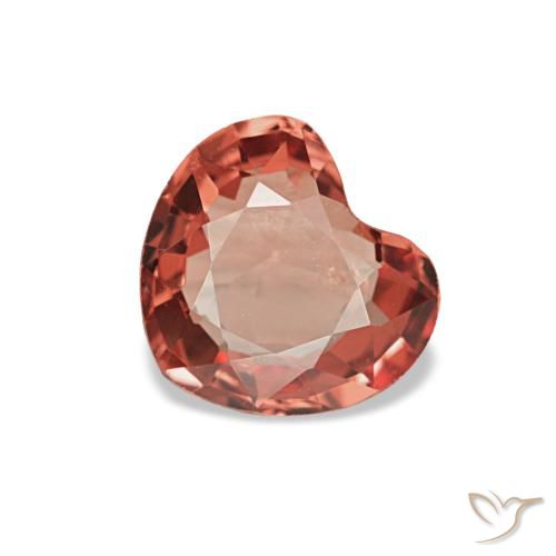 0.54ct rosso spinello, cuore, VS