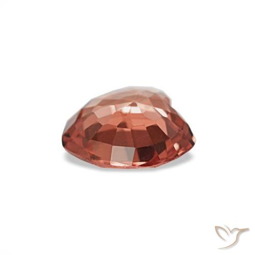 Spinello naturale rosso da 0,54 ct, a forma di cuore, VS