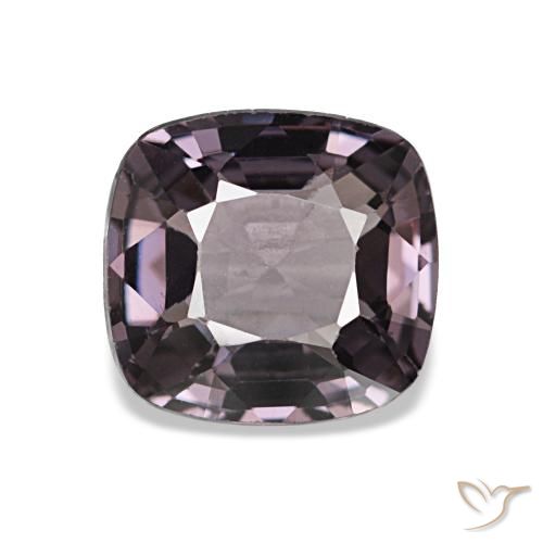 Spinello naturale porpora da 1,25 ct, taglio a cuscino, VVS-VS