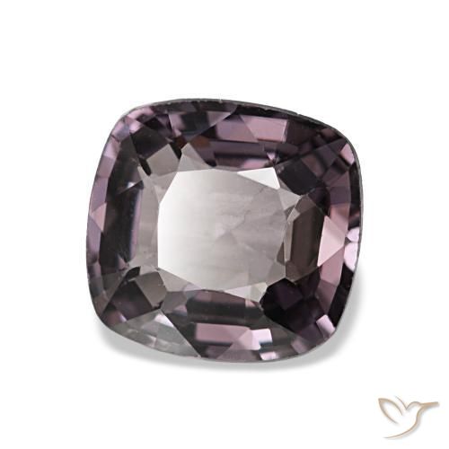 Spinello naturale porpora da 1,25 ct, taglio a cuscino, VVS-VS