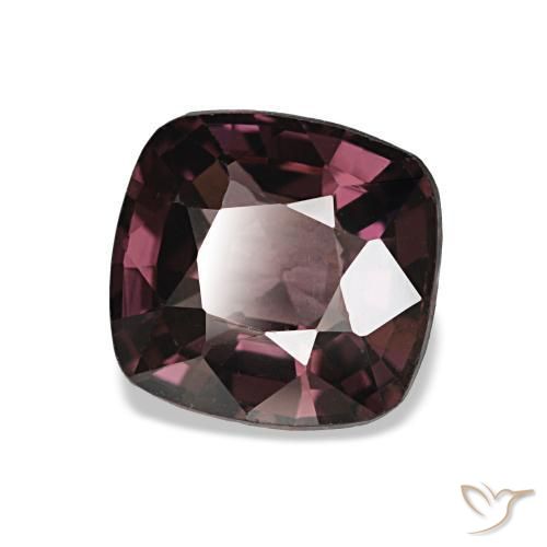 Spinello naturale porpora da 1,54 ct, taglio a cuscino, VVS-VS