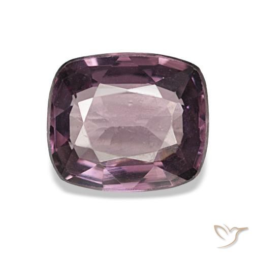 Spinello naturale porpora da 1,37 ct, taglio a cuscino, VVS-VS