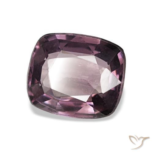 Spinello naturale porpora da 1,37 ct, taglio a cuscino, VVS-VS