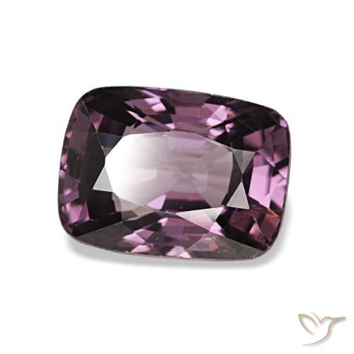 Spinello naturale porpora da 1,38 ct, taglio a cuscino, VVS-VS