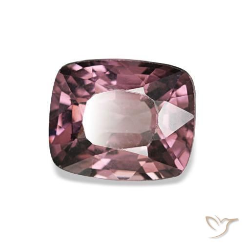 Spinello naturale porpora da 1,13 ct, taglio a cuscino, VVS-VS