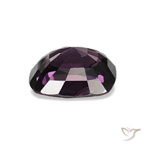 Spinello naturale porpora da 1,48 ct, taglio a cuscino, VVS-VS