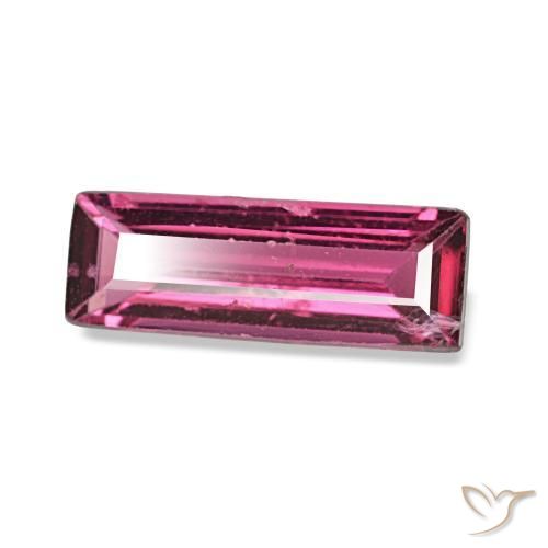 Spinello naturale porpora da 0,60 ct, baguette, VVS-VS