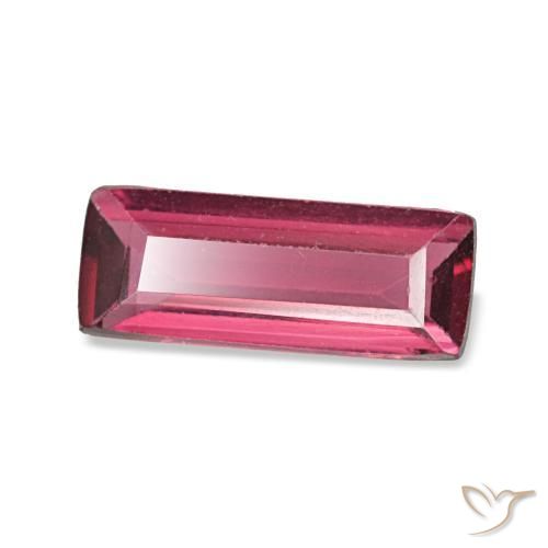 Spinello naturale porpora da 0,51 ct, baguette, VVS-VS