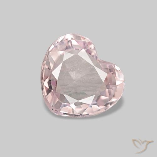 Spinello naturale rosa da 0,71 ct, a forma di cuore, VVS-VS