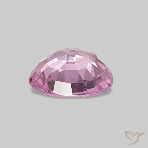 Spinello naturale rosa da 0,65 ct, a forma di cuore, VVS-VS