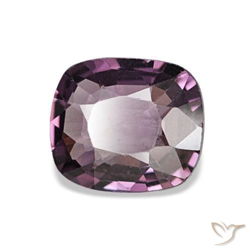 Spinello naturale porpora da 1,02 ct, taglio a cuscino, VVS-VS