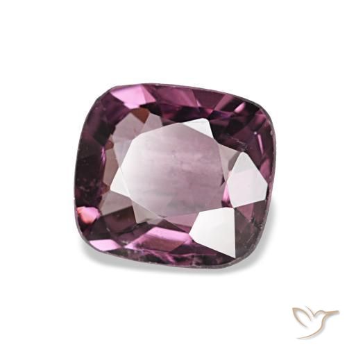 Spinello naturale porpora da 0,95 ct, taglio a cuscino, VVS-VS