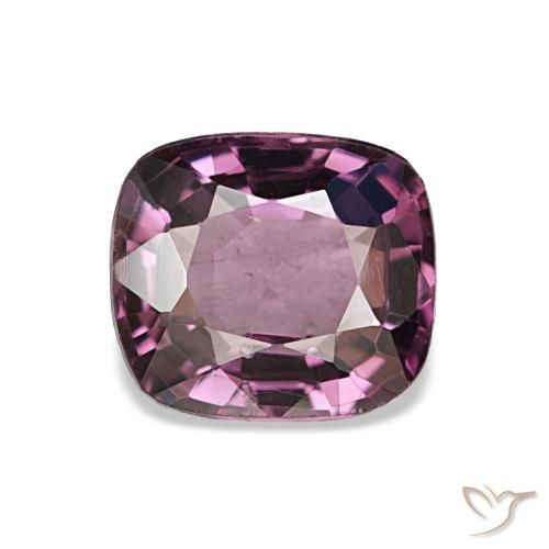 Spinello naturale porpora da 1,06 ct, taglio a cuscino, VVS-VS