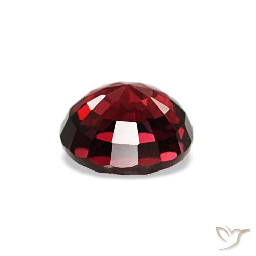Spinello naturale rosso da 1,18 ct, taglio rotondo, VVS-VS