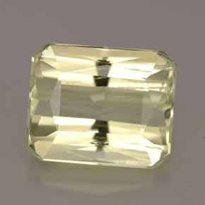 Spodumene Giallo chiaro naturale da 6.20 ct, Taglio smeraldo, VS