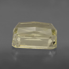 Spodumene Giallo chiaro naturale da 6.86 ct, Taglio smeraldo, VS-SI