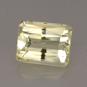 Spodumene Giallo chiaro naturale da 4.83 ct, Taglio smeraldo, VS