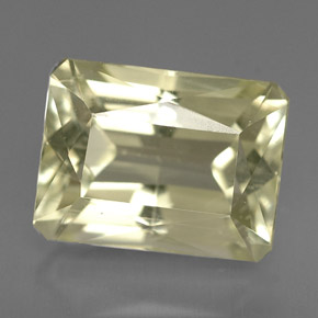 Spodumene Giallo chiaro naturale da 7.32 ct, Taglio smeraldo, VS