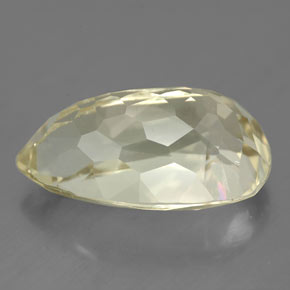 Spodumene naturale giallo da 11,46 ct, taglio a pera, SI