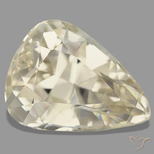 Spodumene naturale giallo da 19,62 ct, taglio a pera, VVS-VS